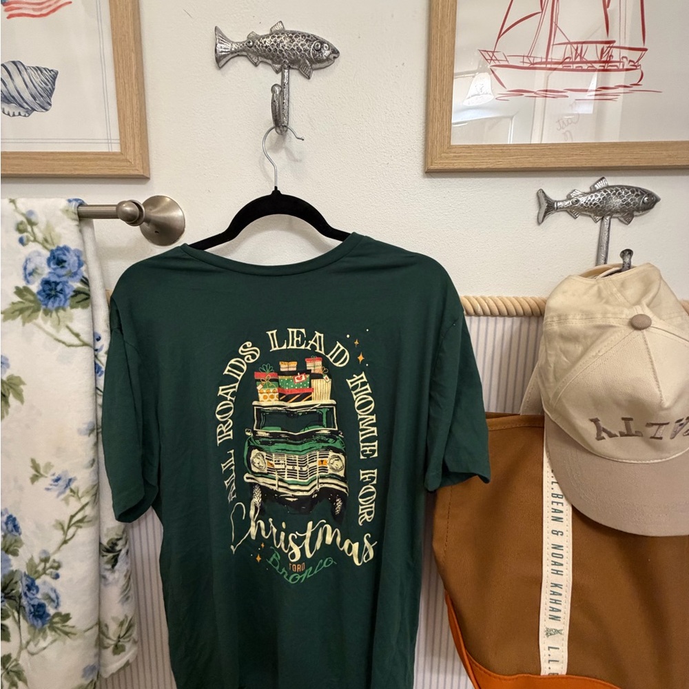 Roads Lead Home for Christmas Graphic Tee | Holiday Truck Shirt | Ford Bronco